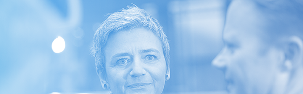 La commissaire à la Concurrence Margrethe Vestager