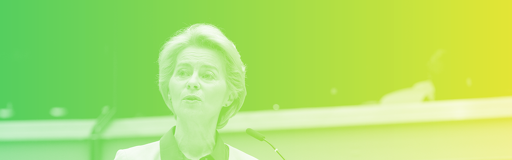 Ursula Von der Leyen présentant le Green Deal