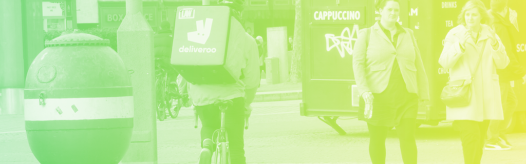 Un livreur Deliveroo.