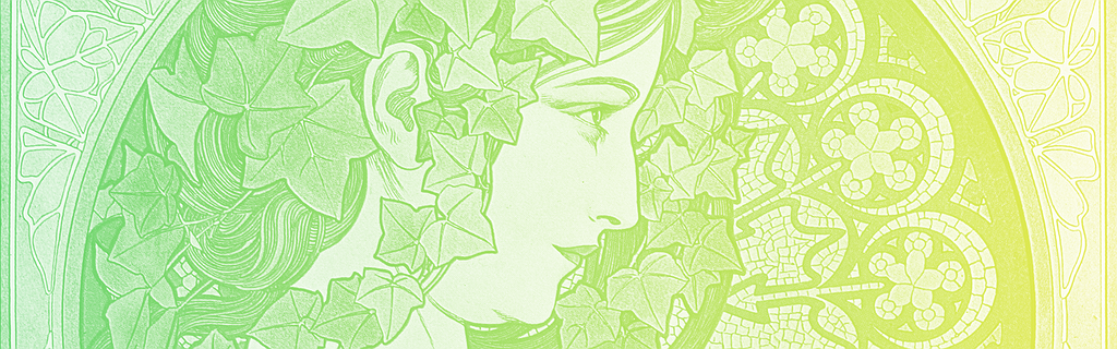 Alphonse Mucha, Le Lierre, 1901.