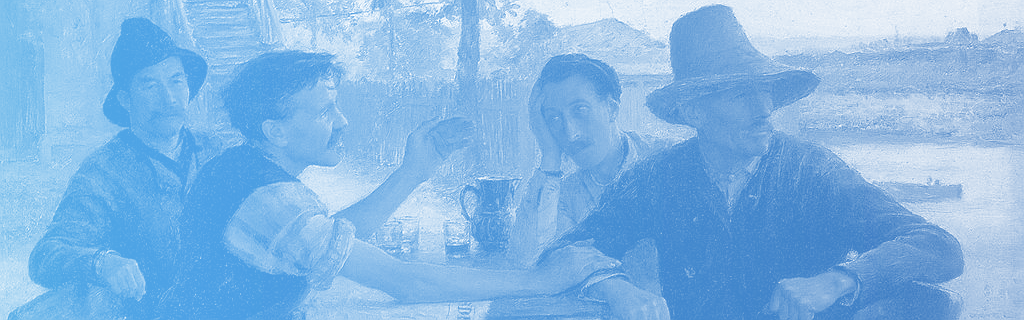 La discussion politique, Émile Friant