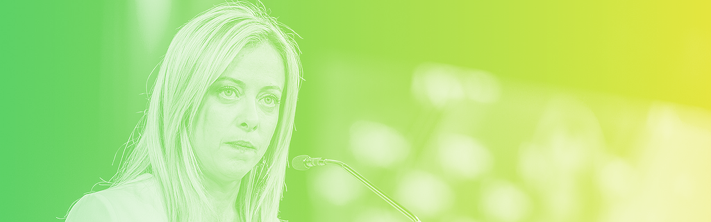 Giorgia Meloni en février 2022