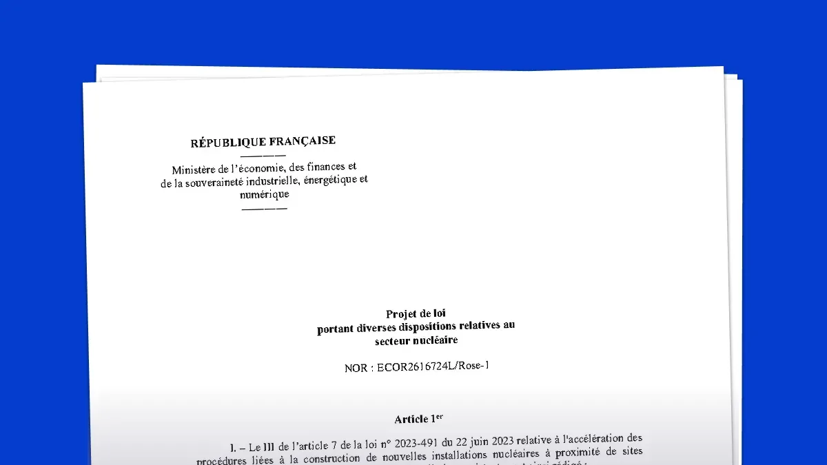 Document - Le gouvernement étend les mes d’accélération du nucléaire dans une nouvelle loi